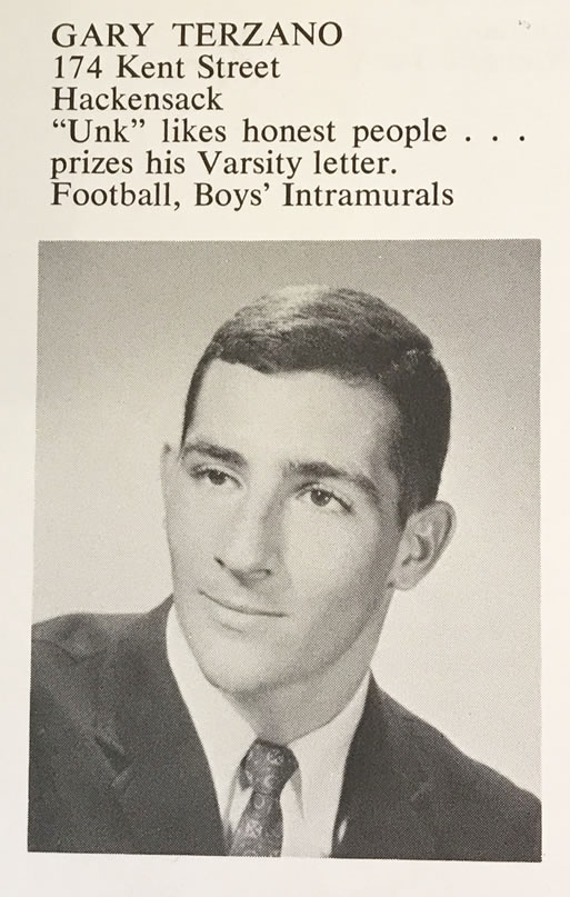 Gary Terzano 1966 Yearbook Photo